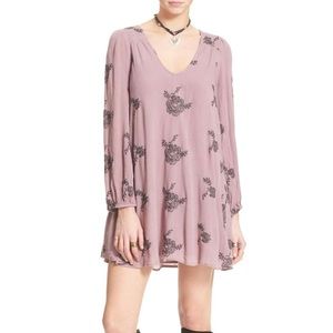 Free People Emma Embroidered Swing Dress